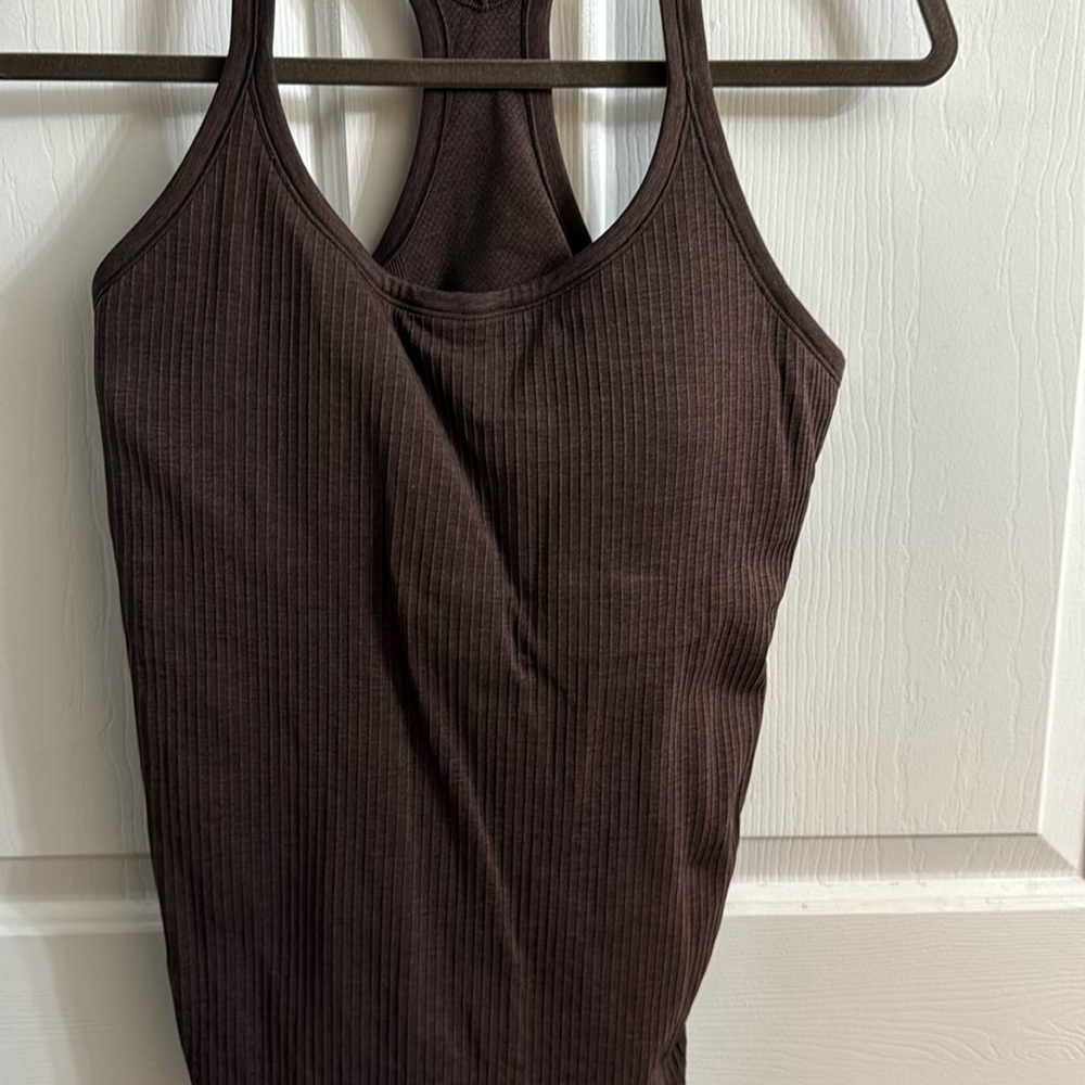 Lululemon Ebb to street tank brown
